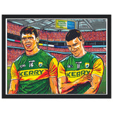 'David & Seanie'   Classic Semi-Glossy Paper Wooden Framed Poster